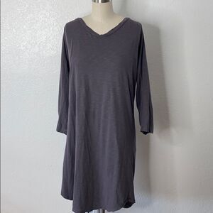 James Perse Grey cotton everyday dress 4
